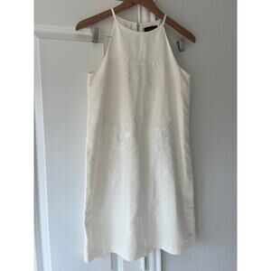 Victoria Beckham for Target Girls XL Ivory Embroidered High Neck Mini Dress